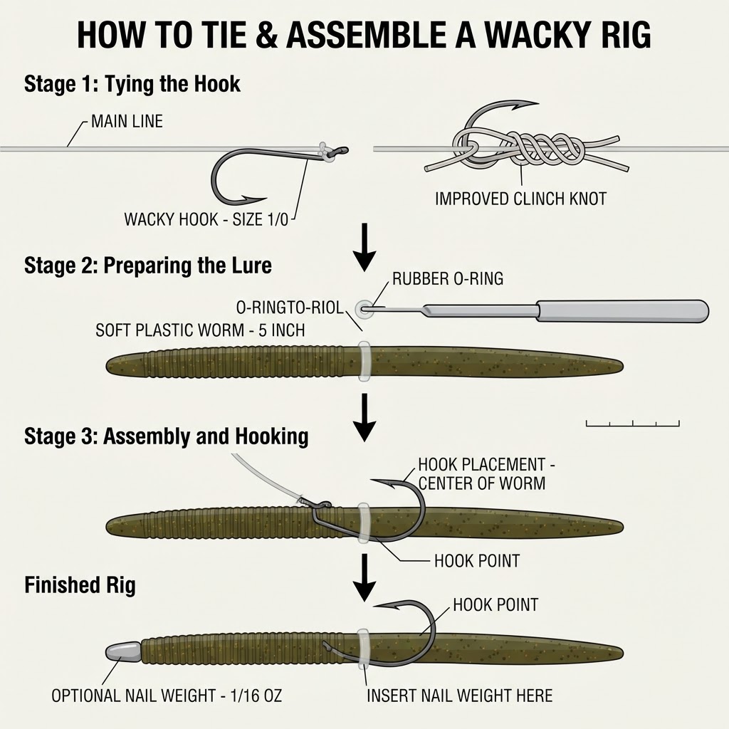 How to tie the Wacky Rig