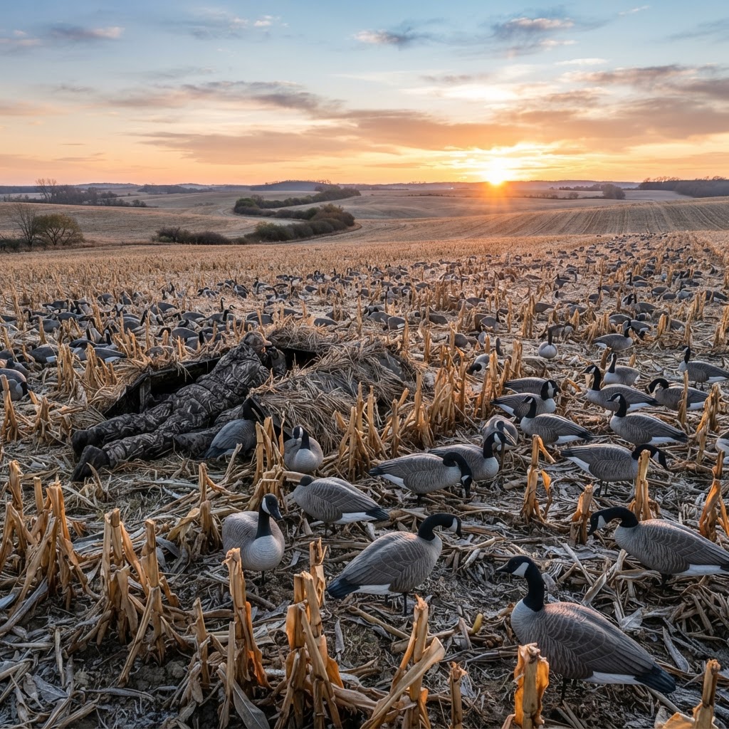 Field Hunting Canada Geese: Spreads, Motion, and Concealment
