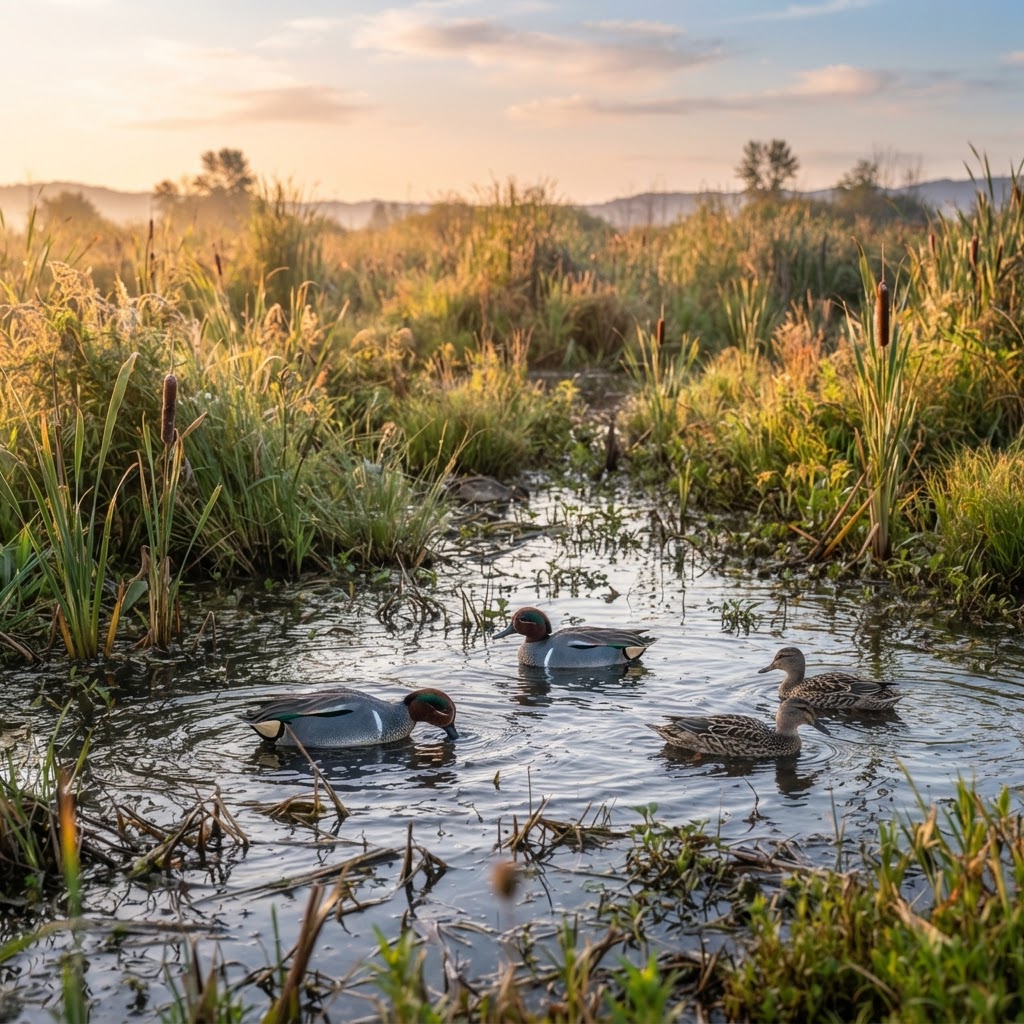 Exploring the Habitat of the Green-Winged Teal