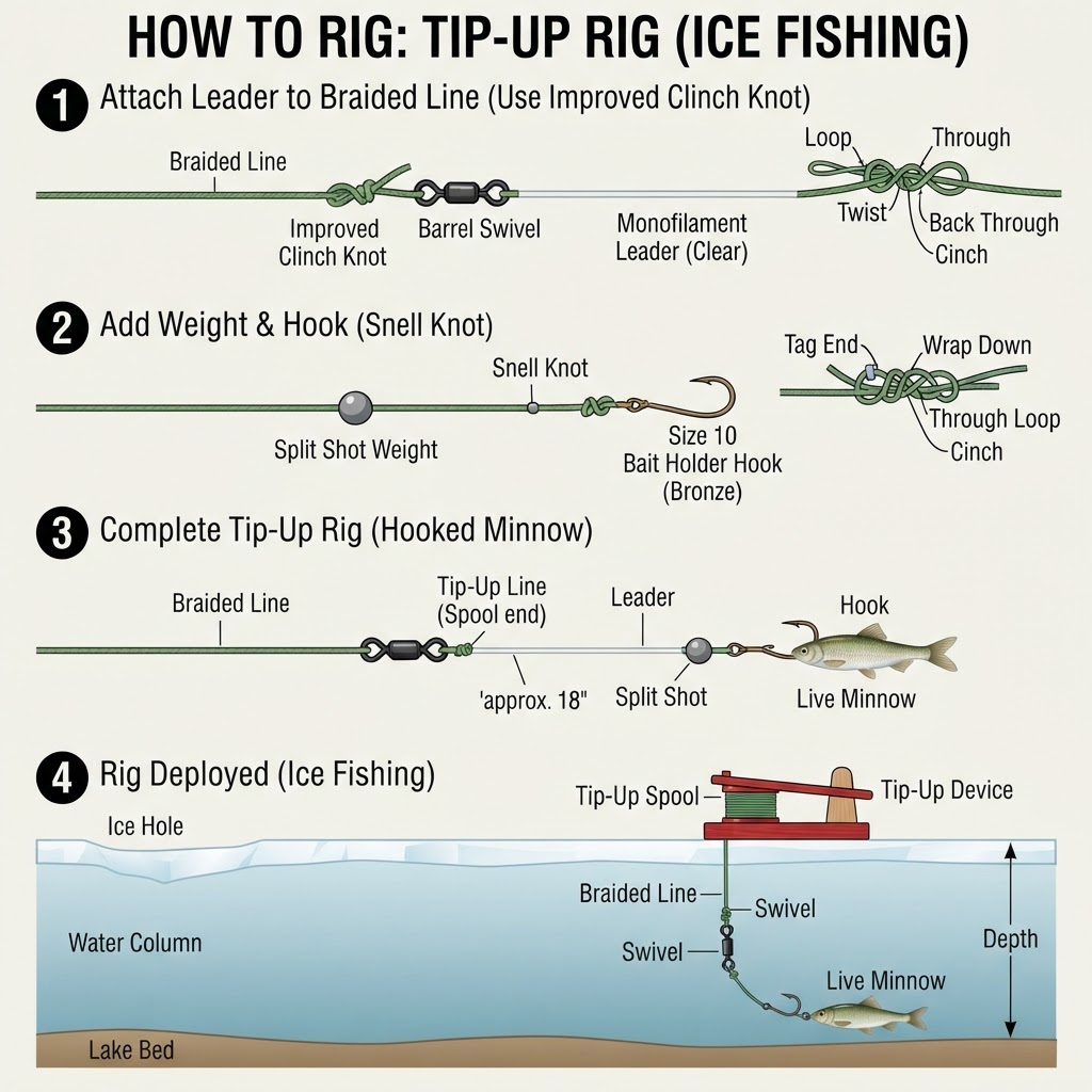 Tip-Up Rig (Ice Fishing)