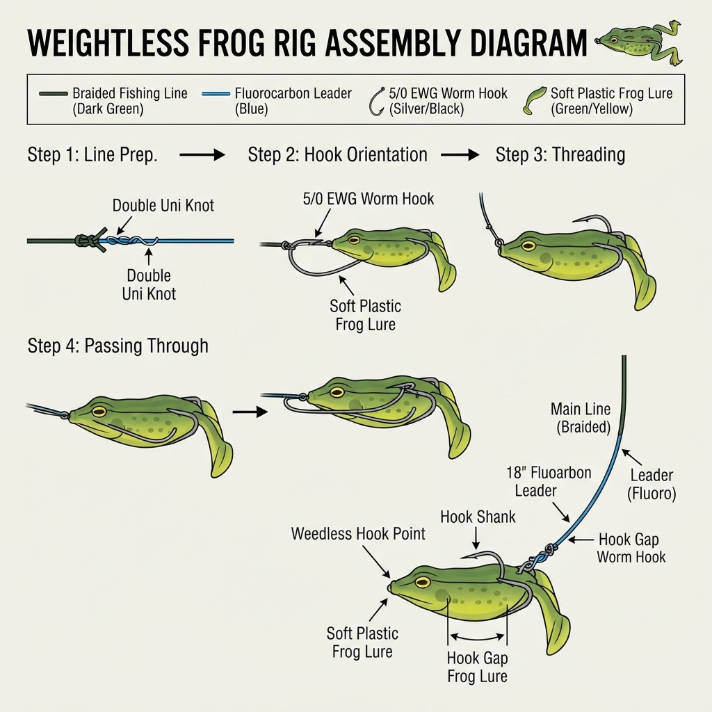 How to tie the Weightless Frog