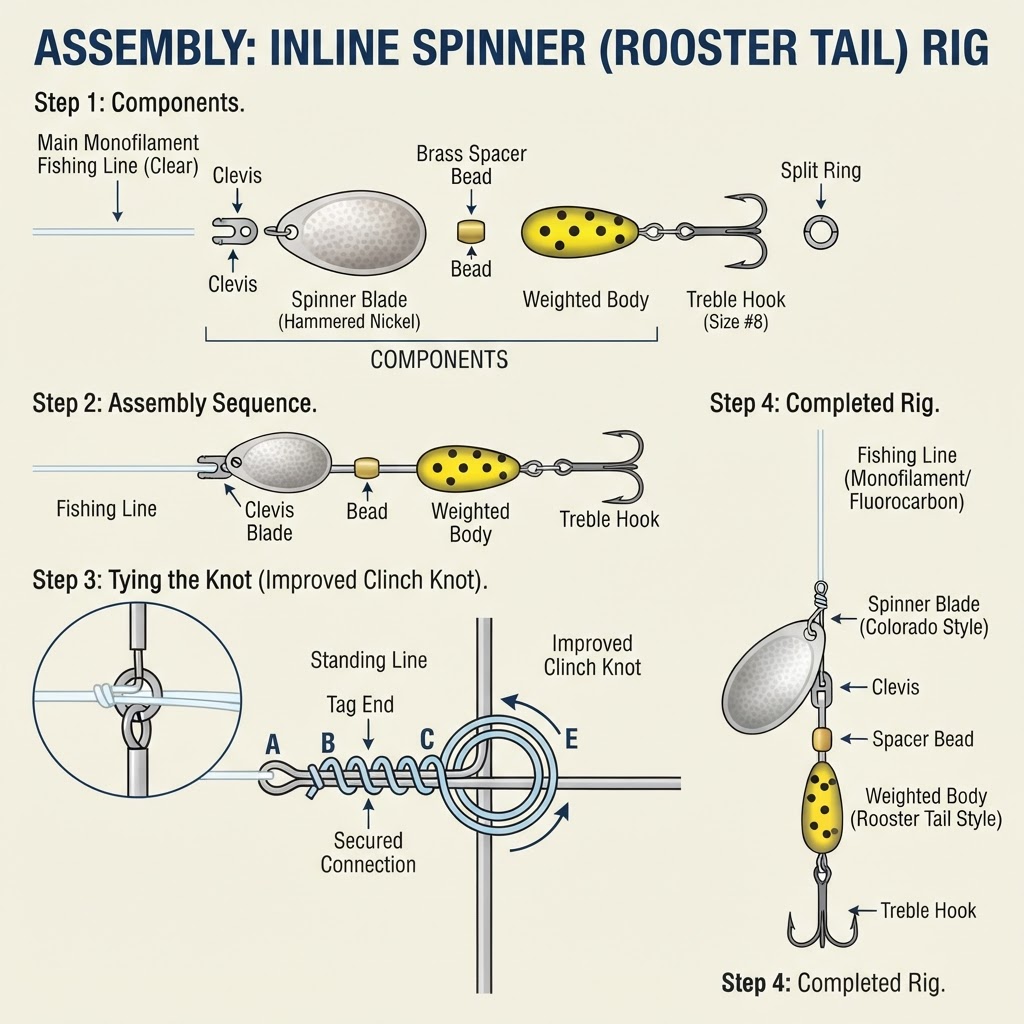 Inline Spinner (Rooster Tail)