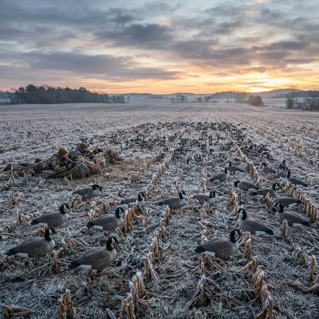 Field Hunting Canada Geese: Spreads, Motion, and Concealment