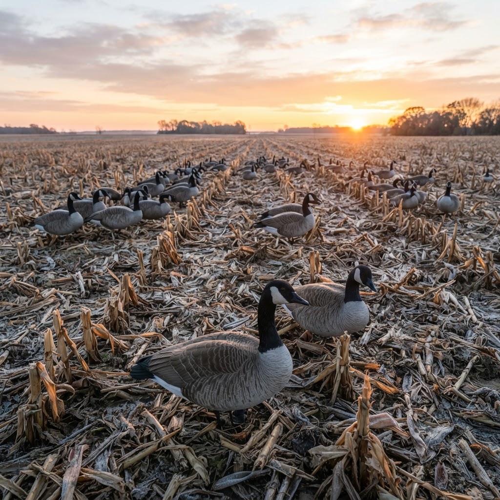 Field Hunting Canada Geese: Spreads, Motion, and Concealment