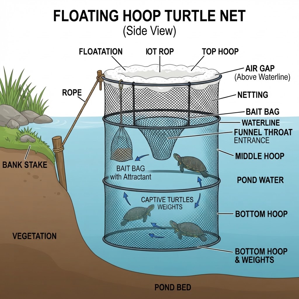 Baited Hoop / Turtle Net Set