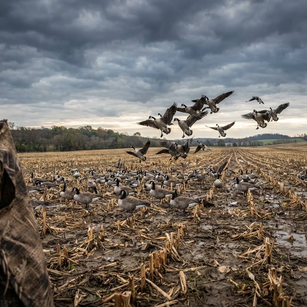 Field Hunting Canada Geese: Spreads, Motion, and Concealment