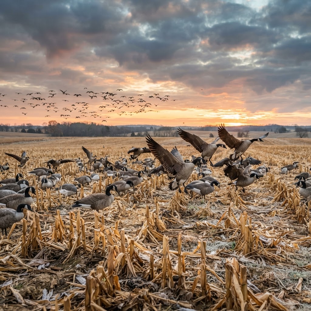 Field Hunting Canada Geese: Spreads, Motion, and Concealment