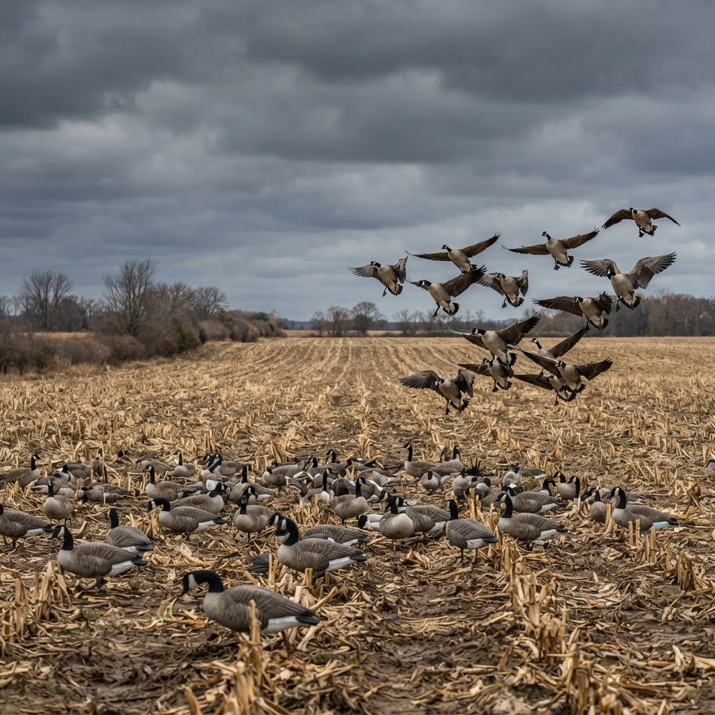 Tactical Goose Decoying: Patterns, Wind, and Field Persistence