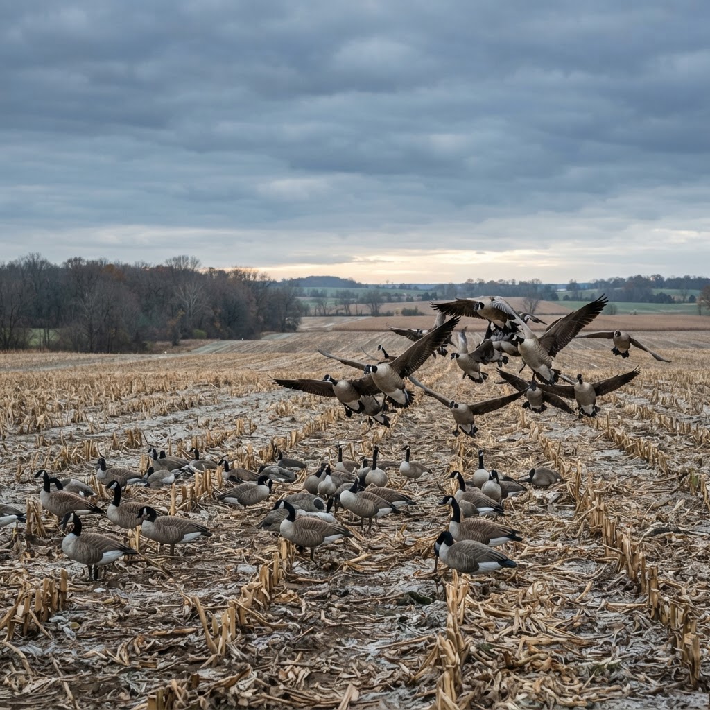 Field Hunting Canada Geese: Spreads, Motion, and Concealment