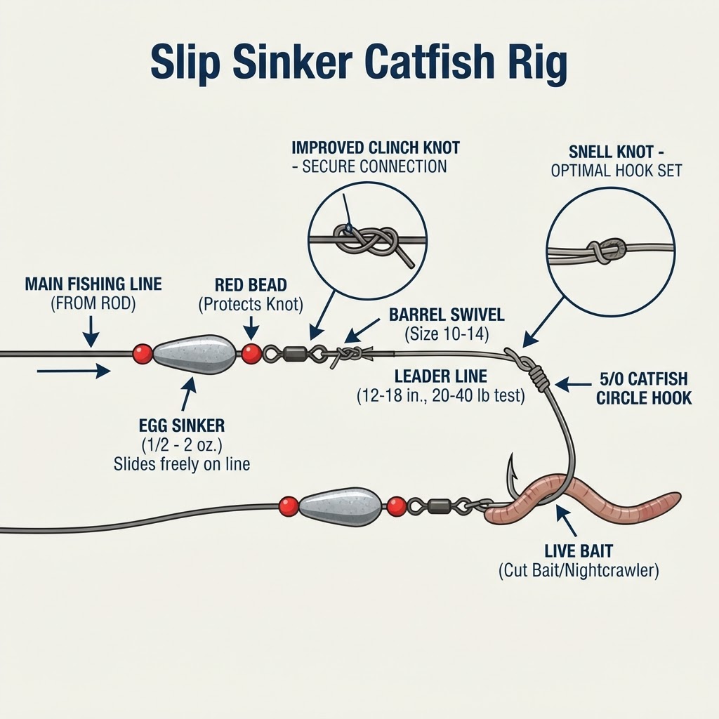 Slip Sinker Catfish Rig