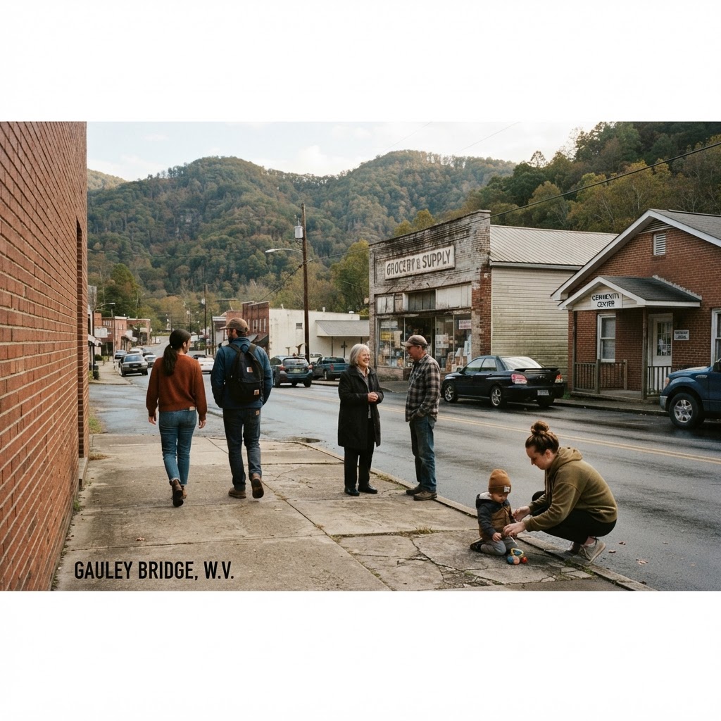 Everyday life in a small central West Virginia community.
