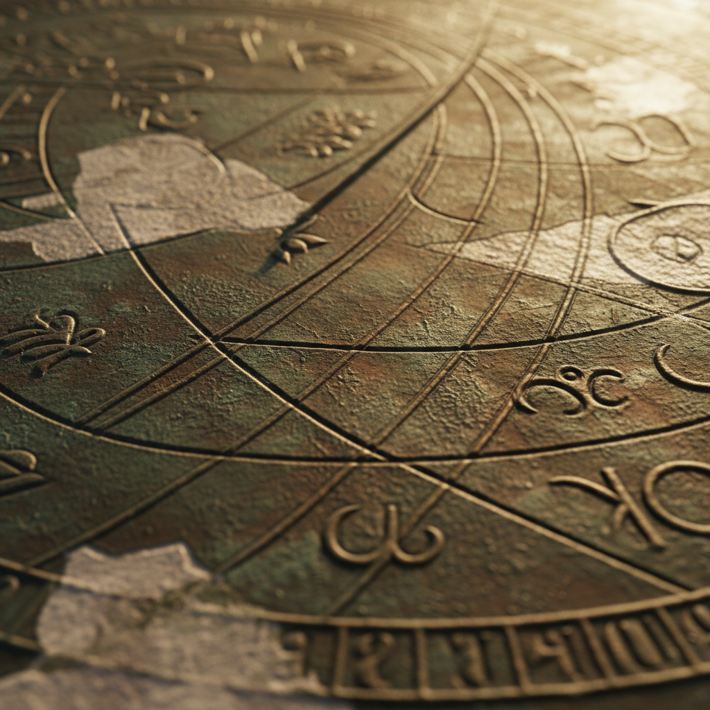 Sundial detail representing strategic precision