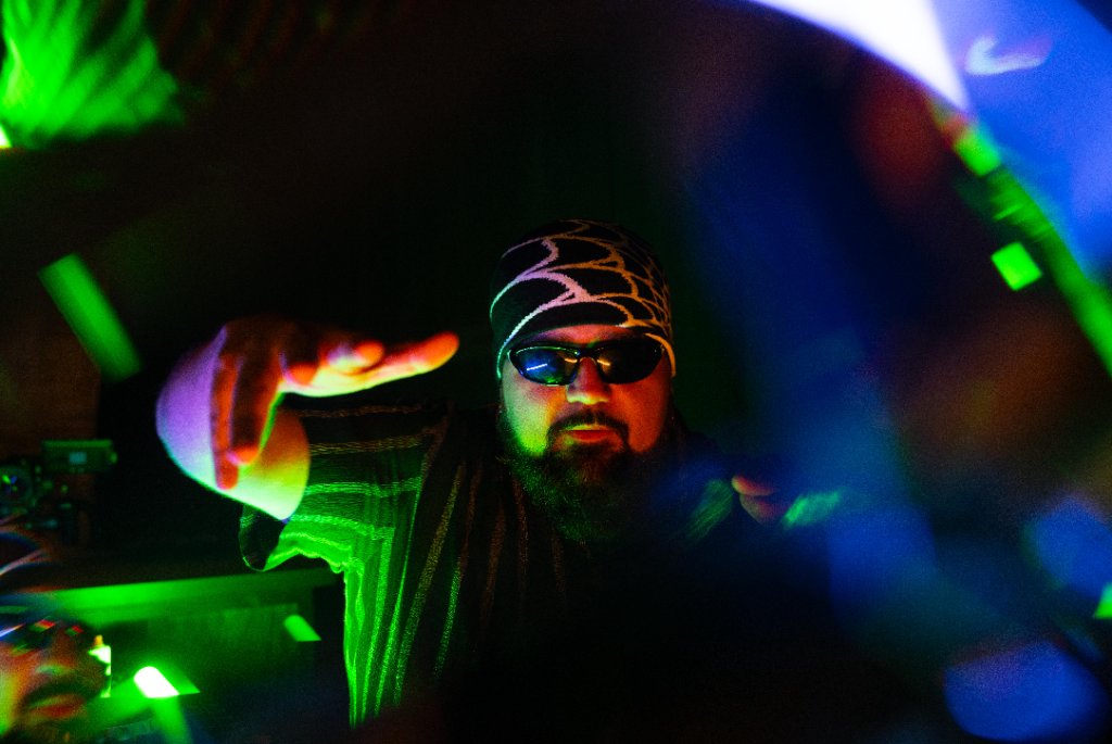 Actor in costume on set