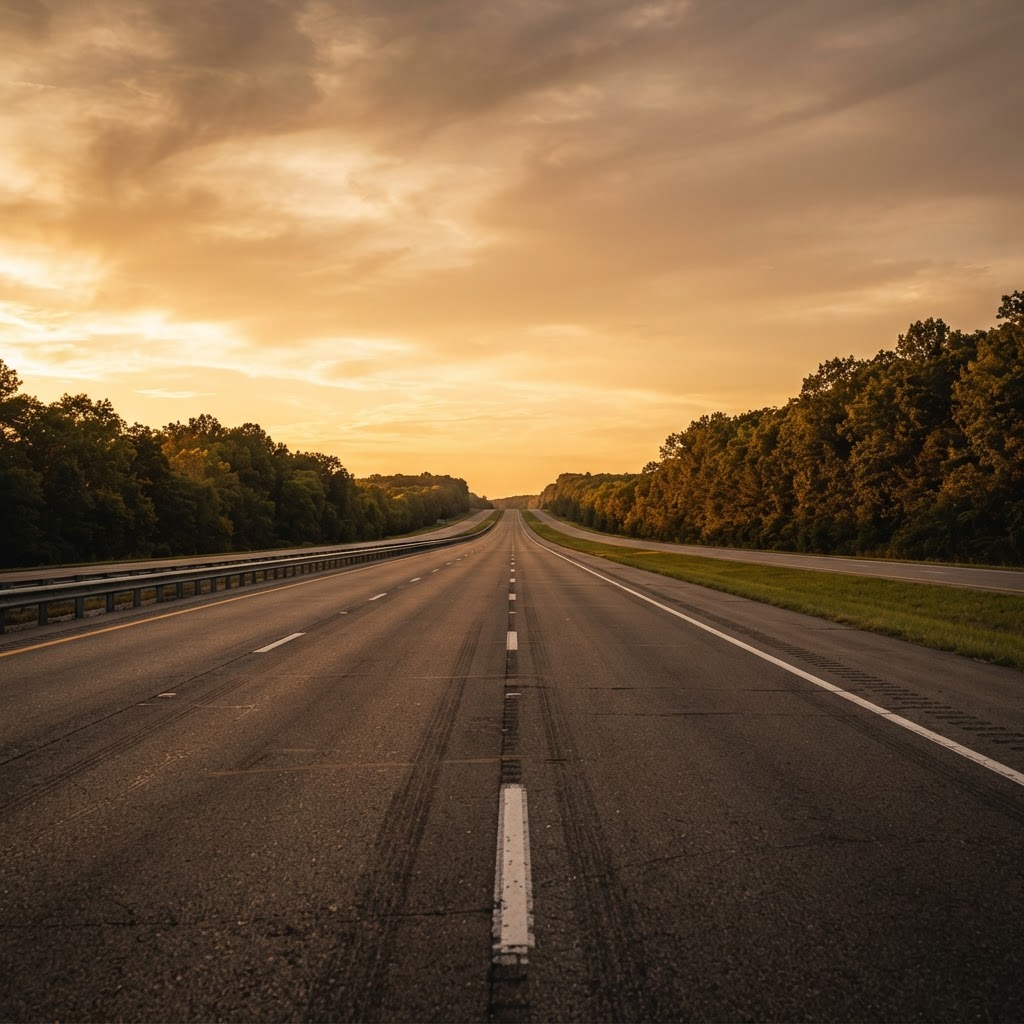 Open Indiana interstate highway