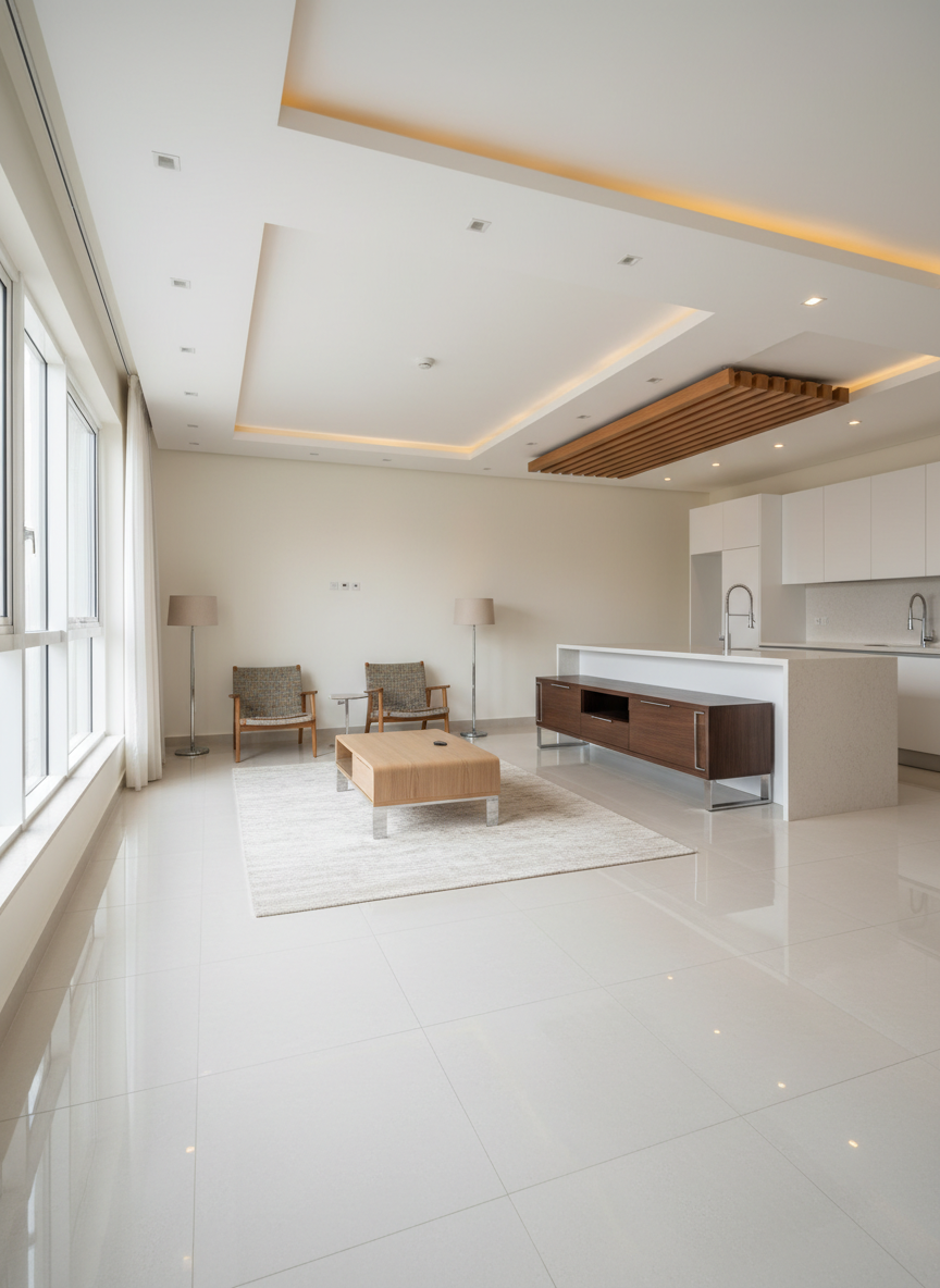 Beautifully renovated modern apartment interior