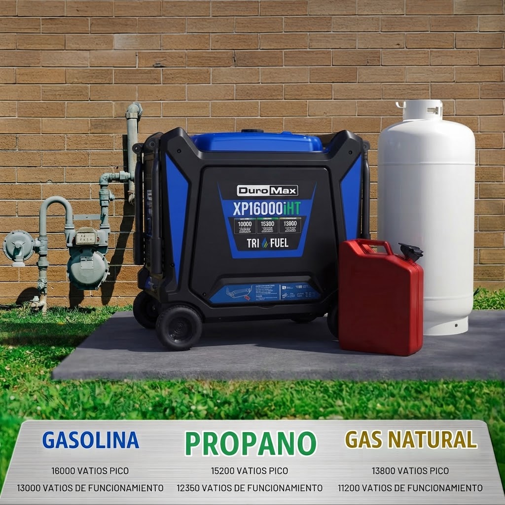Generador Inversor DuroMax XP16000iHT de Triple Combustible 3