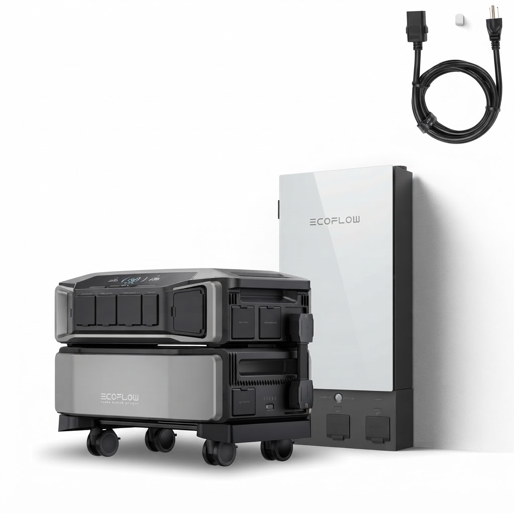EcoFlow DELTA Pro Ultra with Smart Home Panel 2 — Solar Backup System (120/240V, 7,200W)