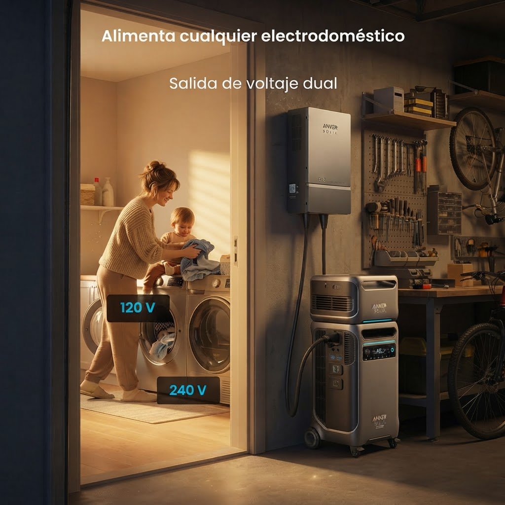 ⚡Anker SOLIX F3800 Plus con Panel Solar de 400W 5