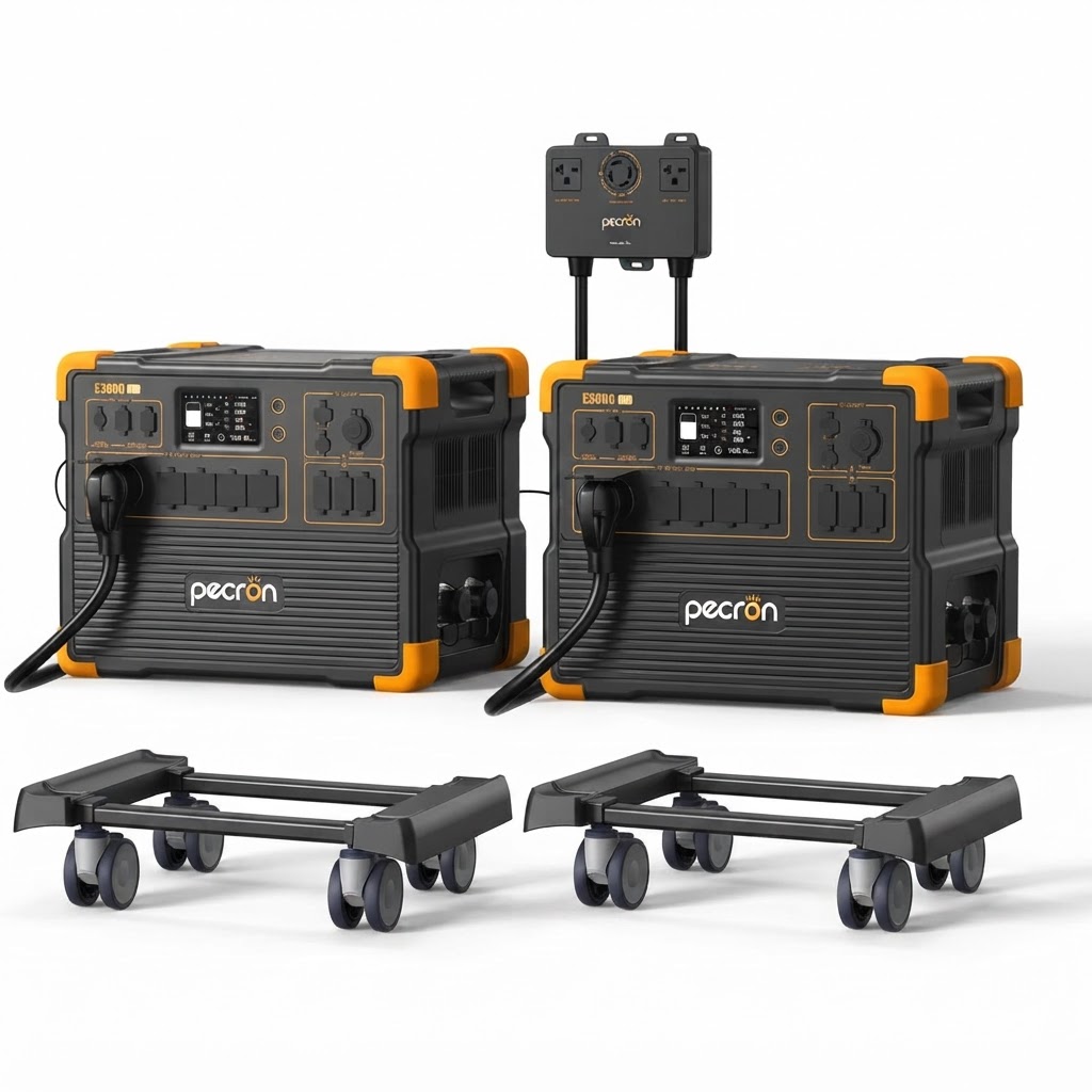 PECRON E3800 LFP Dual Portable Power System — 8400W | 7680Wh Base (Expandable)
