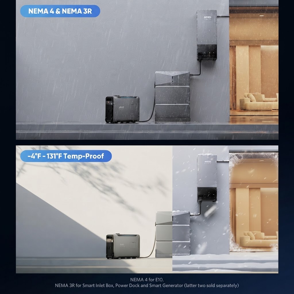 BackUp Modular Premium Anker SOLIX E10: 12kWh con Respaldo Inteligente 6