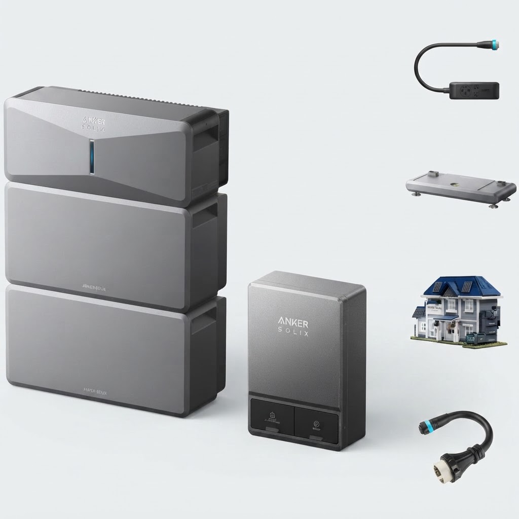 Anker SOLIX E10 Premium Modular Backup: 12kWh with Smart Backup