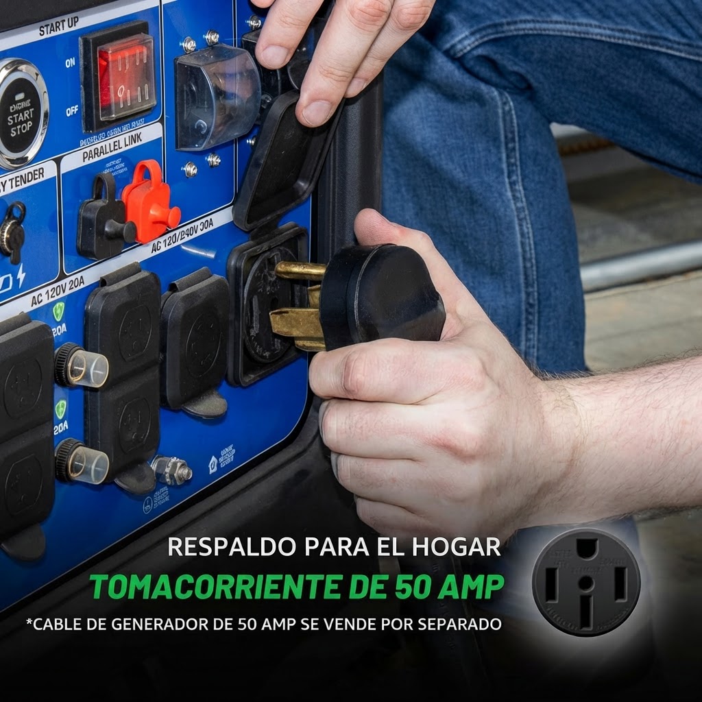 DuroMax XP9500iHT – Generador Inverter Triple Fuel 9,500W 6