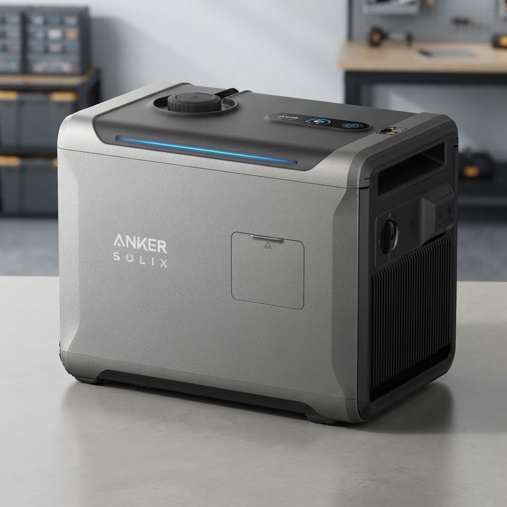 🔥 Anker SOLIX Smart Generator 5500 — Smart Generator 120VAC + 4,500W DC (≈90A) · Tri-Fuel