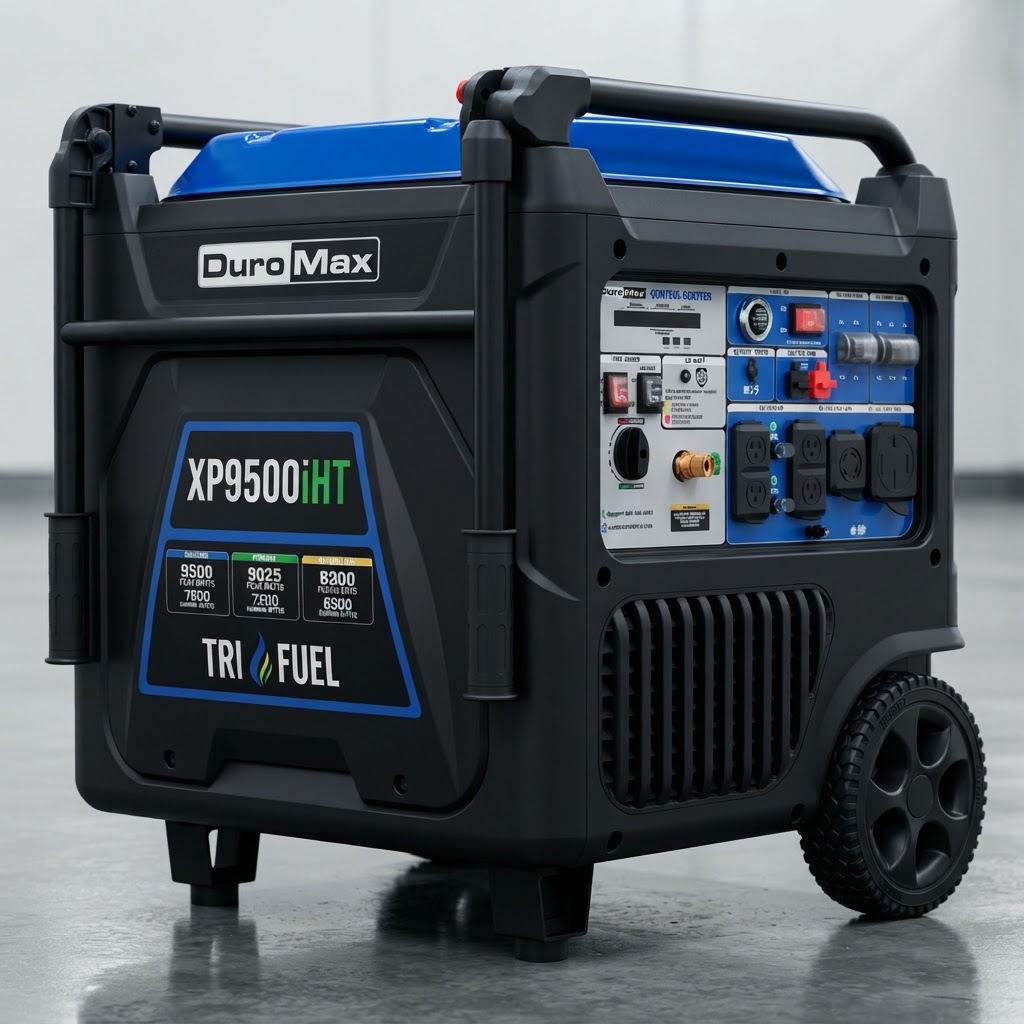 DuroMax XP9500iHT – Generador Inverter Triple Fuel 9,500W 8