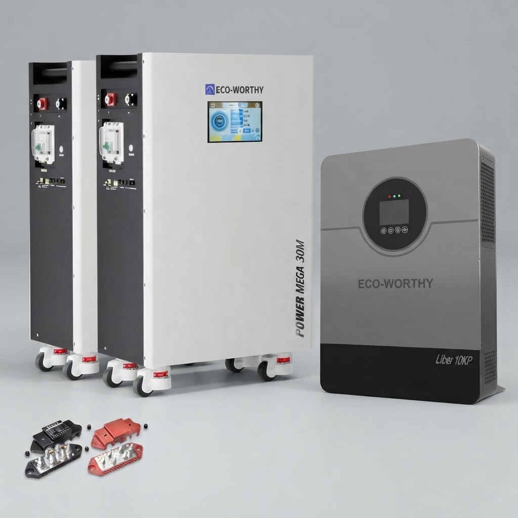 ECO-Worthy High-Capacity Solar-Powered Backup for your ENTIRE Apartment, House, or Office