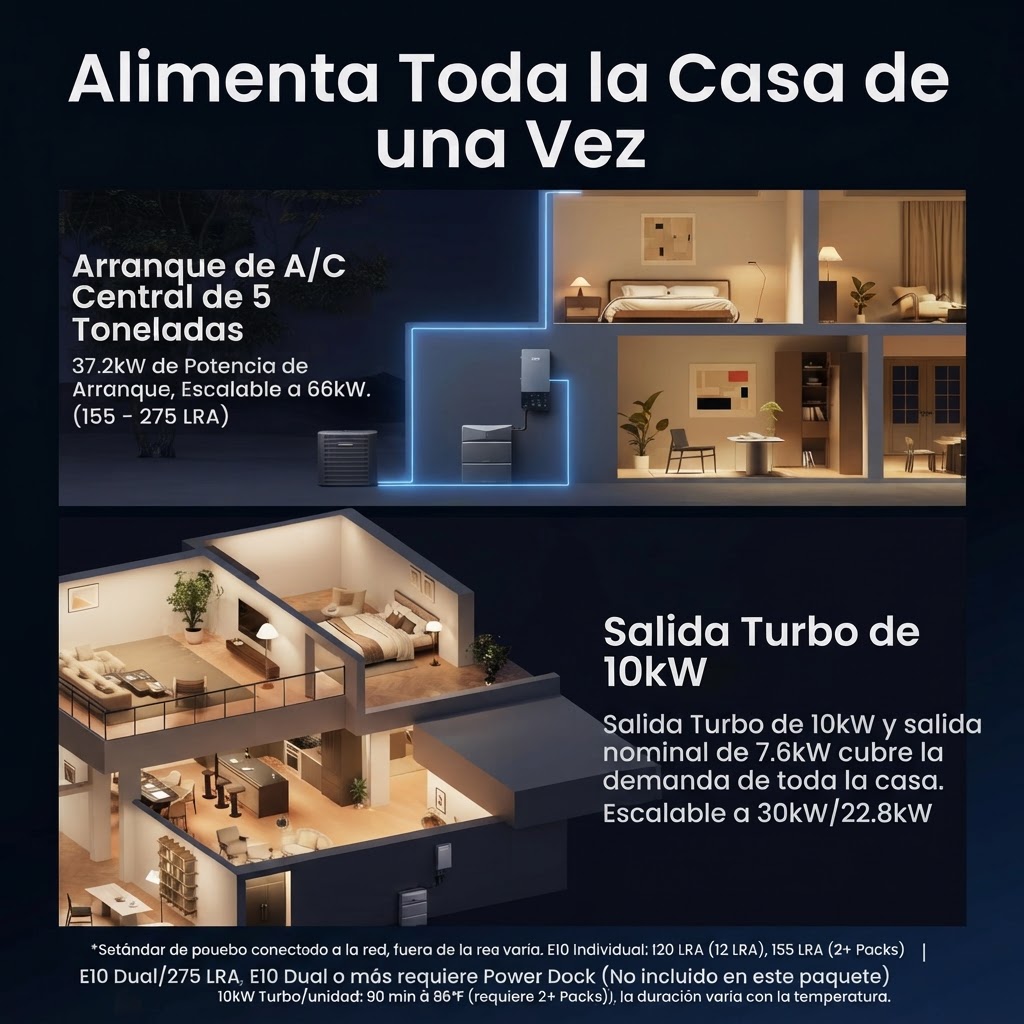 BackUp Modular Premium Anker SOLIX E10: 12kWh con Respaldo Inteligente 3