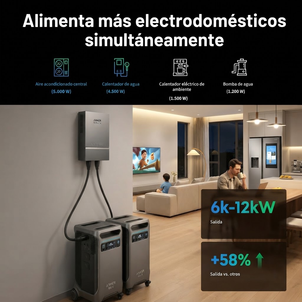 Anker SOLIX F3800 Plus Estación de Energía Capacidad Solar Portátil 3.84kWh 2