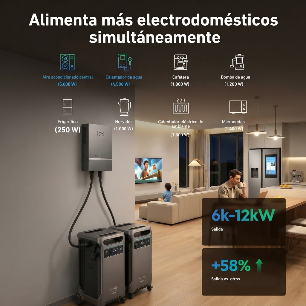 Anker SOLIX F3800 Plus con Batería de Expansión BP3800 y Panel Solar de 400W 4