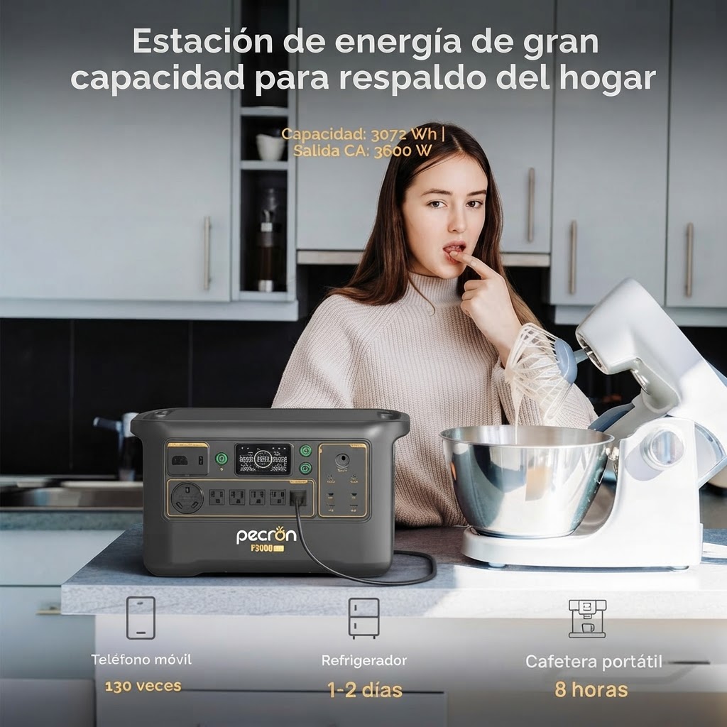 Estación de Energía Portátil Pecron F3000LFP — 3072Wh / 3600W 2