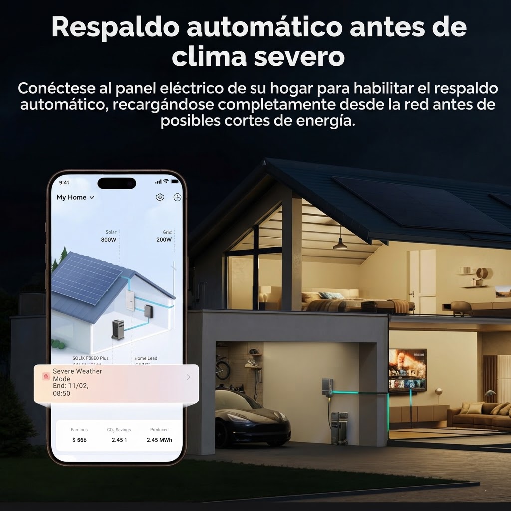 ⚡Anker SOLIX F3800 Plus con Panel Solar de 400W 6