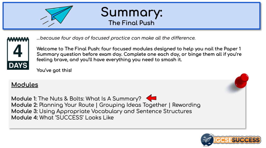 TFP: Summary Writing cover