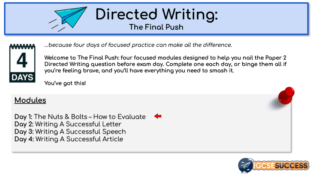 TFP: Directed Writing cover