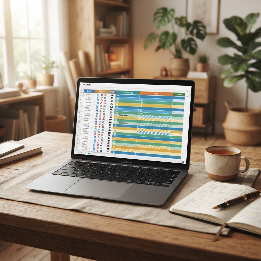 Content Calendar Spreadsheet (CSV)