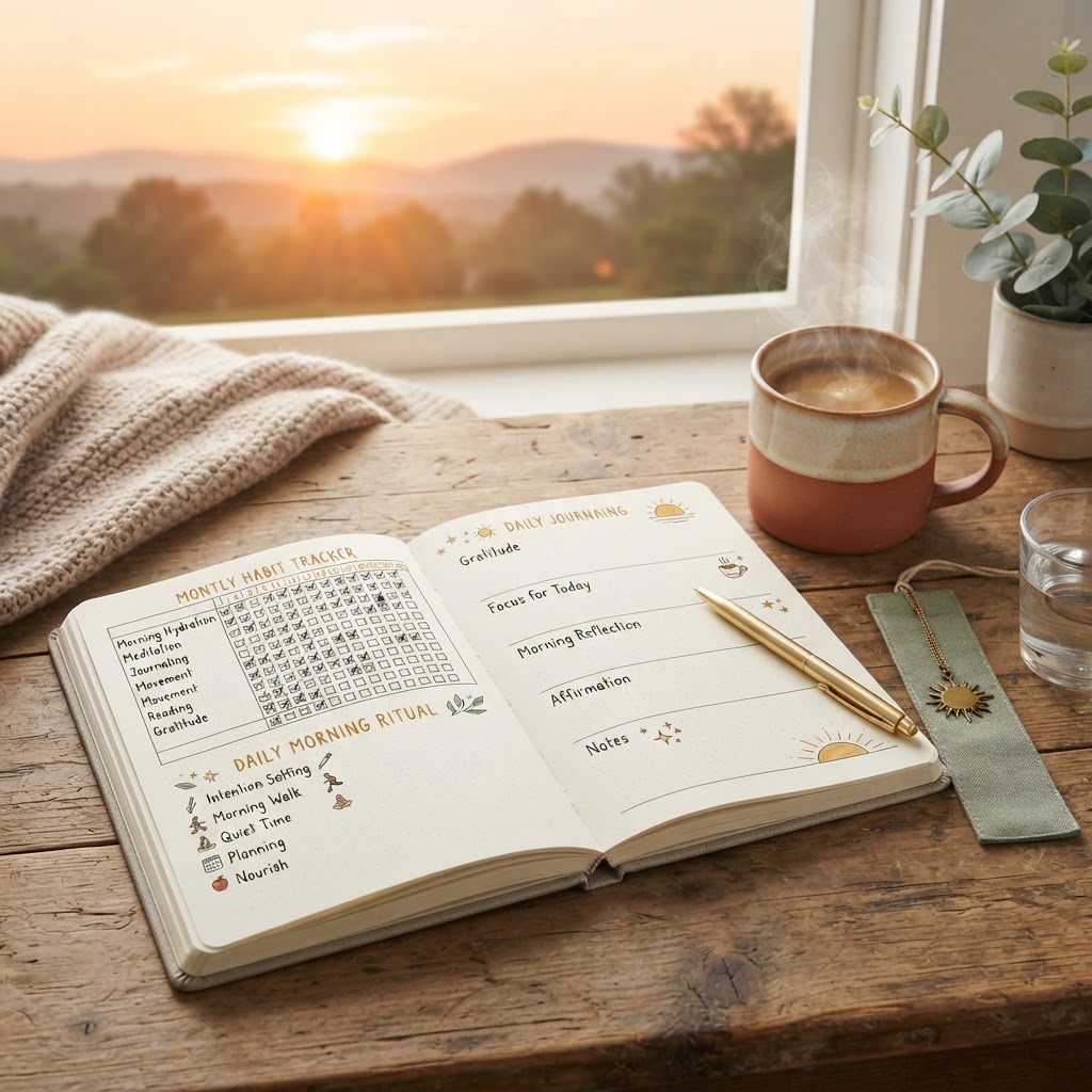 Daily Habit Tracker & Morning Ritual Journal