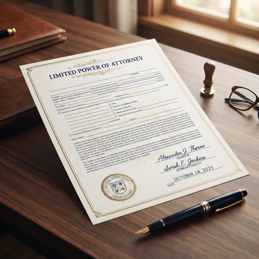 Limited Power Of Attorney