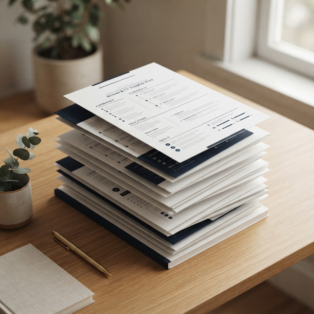 Resume & CV Template Pack (10 designs)