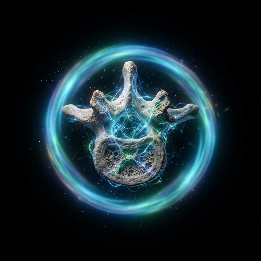 Vertebra macro close-up