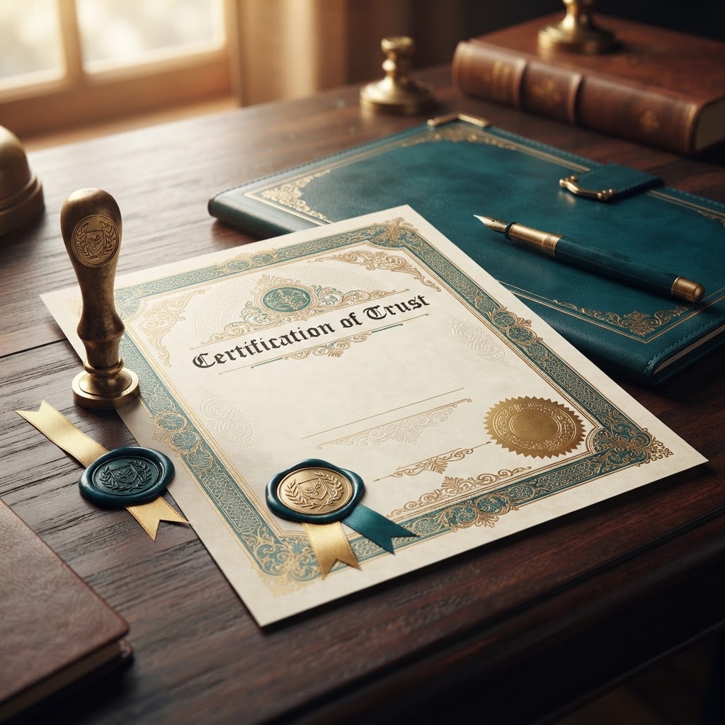 Certification Of Trust