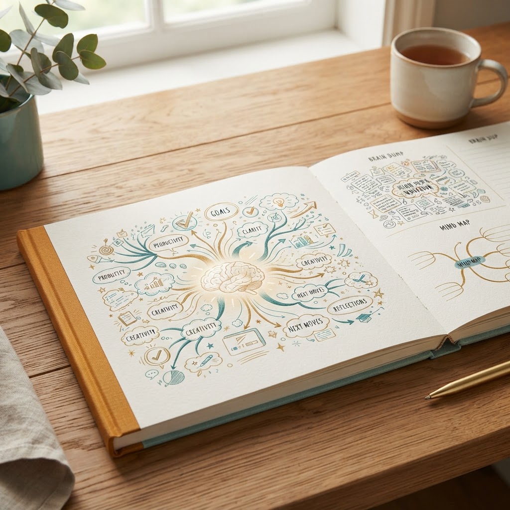 Brain Dump & Mind Mapping Workbook