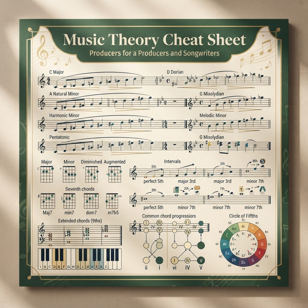 Music Theory Cheat Sheet