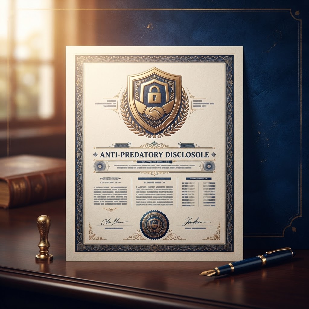 Anti Predatory Disclosure