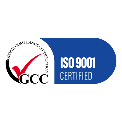 ISO 9001 Certified badge — Easy Flow Filters manufacturing quality standards