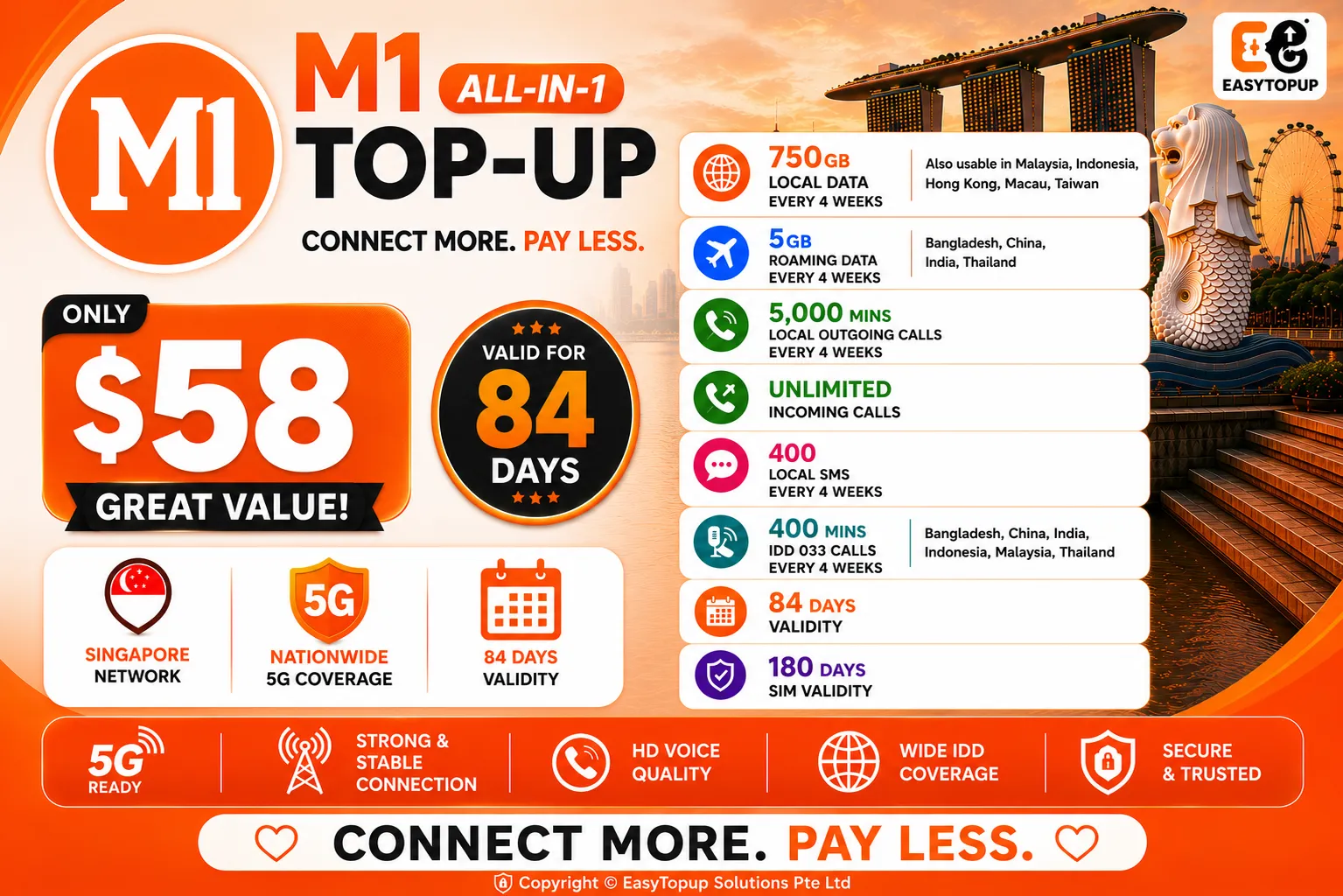 M1 All-in-1 Top-Up $58