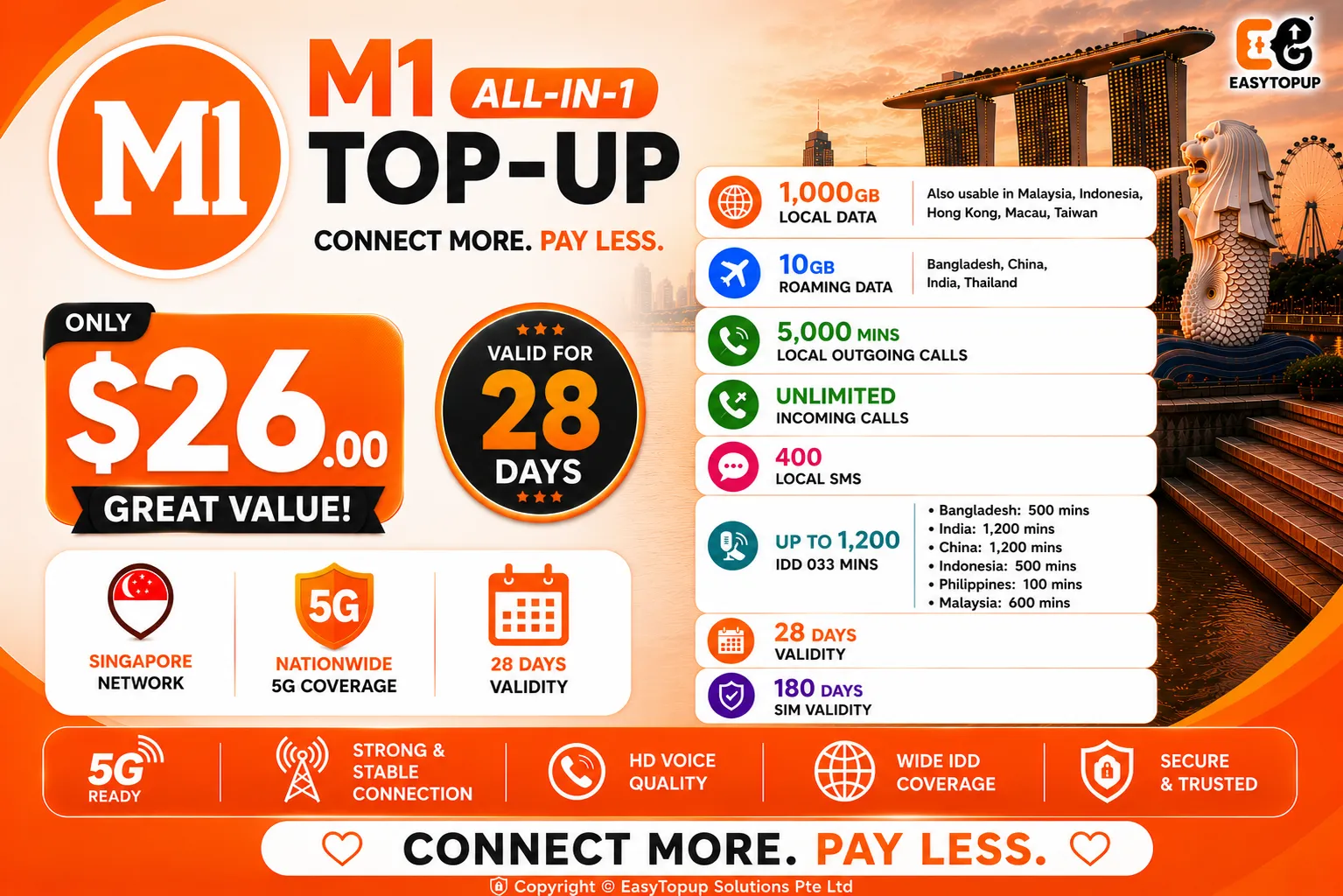 M1 All-in-1 Top-Up $26