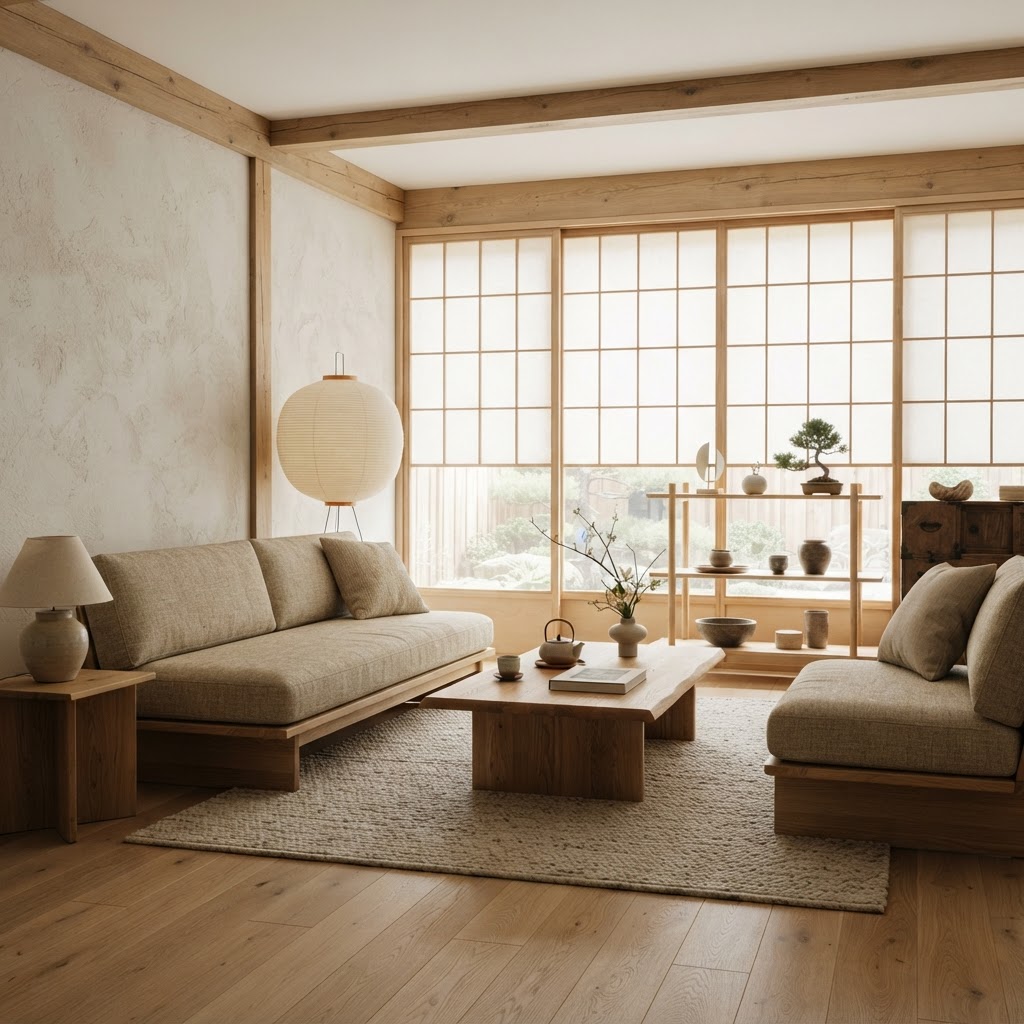 Japandi living room