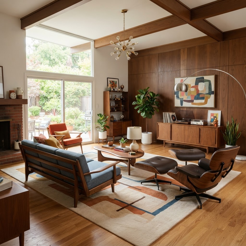 Mid-Century Modern living room